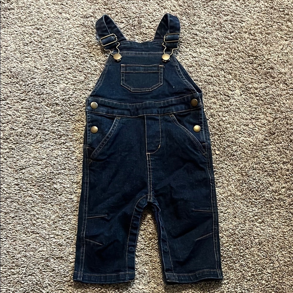 Hanna Andersson Infant Denim Overalls 3-6M‎ - Picture 2 of 9